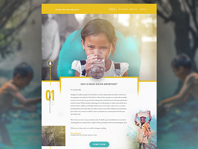 UI Challenge #3 landing page ui ui daily water web website wip