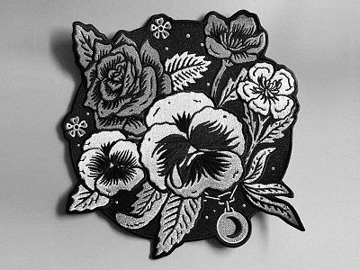 Ludlow Luna cute drawing emo flower illustration pansy patch sad