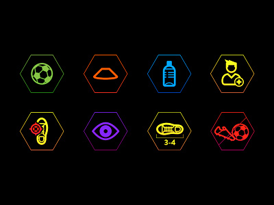 Soccer 1 Icons app design flat graphic icon icons illustration soccer tech ui web website