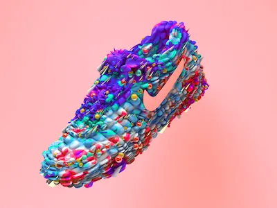 AirMax Organic 3d air art bubble cinema max maxon nike photoshop shoe stylized swoosh