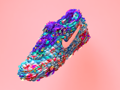 AirMax Organic 3d air art bubble cinema max maxon nike photoshop shoe stylized swoosh