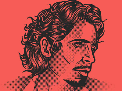 RIP Chris Cornell cartoon character culture design gore illustration pop skull vector