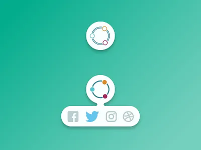 Social Share - UI Challenge: 010 app button challenge daily debut design gradient share social ui ux web