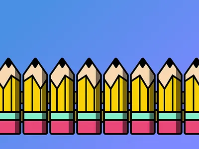 writer's block block fence pencils sketch