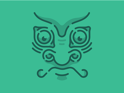Dragon head? art dragon head line monochromatic