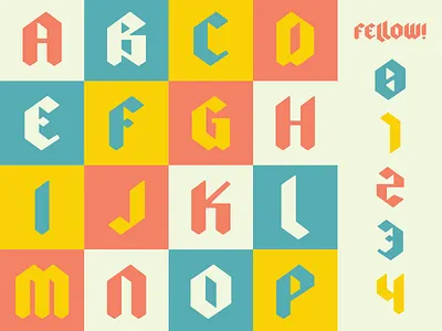 Fellow blackletter font lettering type