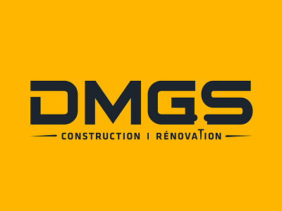 DMGS - Logo brand branding construction logo yellow