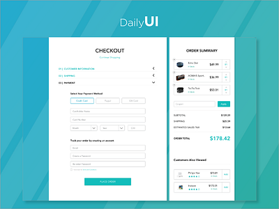 Credit Card Checkout dailyui