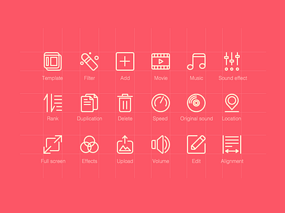 Icon app icon linear ui video editing