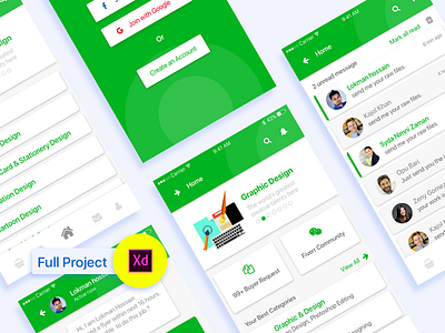 Fiverr Apps Concept design fiverr interaction interface ui ux