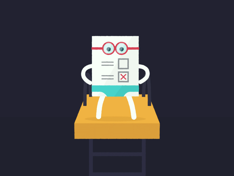 Vote 2d 3d c4d character election gif loop vote