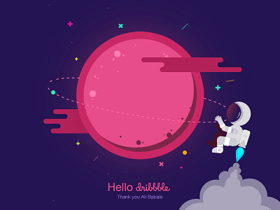 Hello Dribbble! dribbble hamed nikgoo invite nikgoo