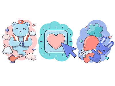 HappyFund animals cute illustration