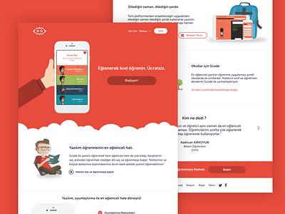 Scode Web app design mobile app scode sketch web design website