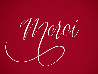 Merci brush lettering brush script hand lettering lettering script