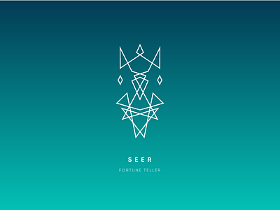 Seer bunny feeder gradient illustration illustrator line minimal sam seer totem