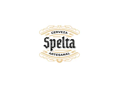 Spelta Logo beer bottle craft beer custom type illustrations label lettering pairing