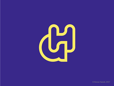 A+H monogram band identity letter a letter h logo minimalism monogram stroke