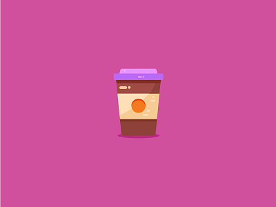 Cup of Coffee coffee cup design flat icon illustration