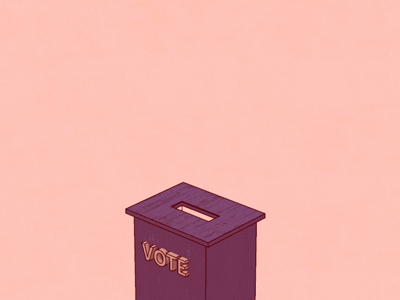 Get out & vote! 3d animation cinema 4d design flat motion graphics sketch and toon