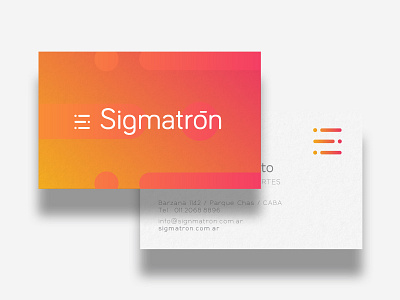 Sigmatron WIP brand branding clean gradient logo modern sport tech tecno wip