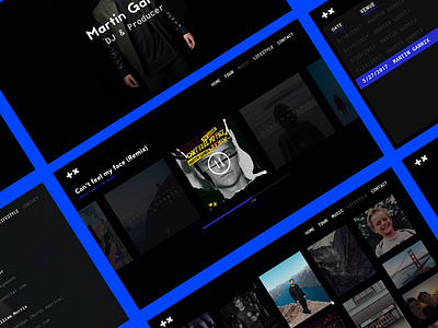 Martin Garrix Website Redesign Concept app appdesign design graphicdesign martingarrix mobile redesign ui userinterface ux website websitedesign