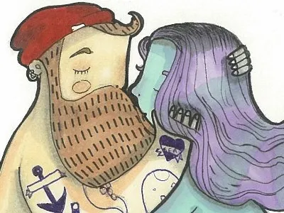 Love and death death dreams love mermaid red sailor sea tattoo