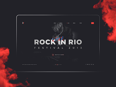 Justin Timberlake clean grid menu music navigation site typography ui ux web