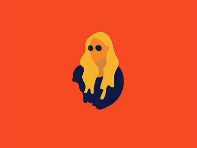 Sunday sketch girl hair illustration shapes