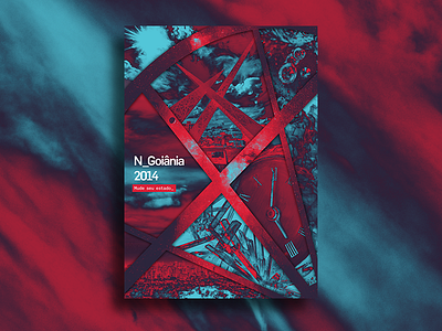 N_Goiânia 2014 2014 brasil goiânia gradient gradient map n goiania ndesign poster