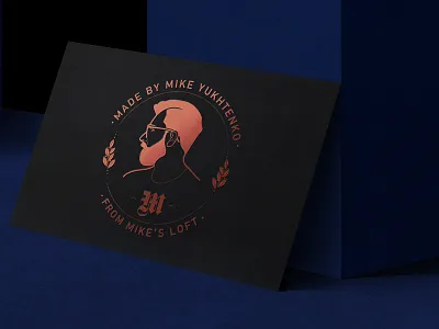 Mikes Loft Stamp #2 branding graphic design illustration logo maicle personal stamp