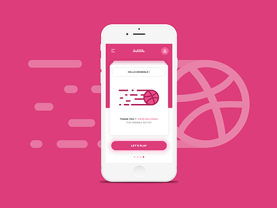 Hello Dribbble ! debut design dribbble first shot ui