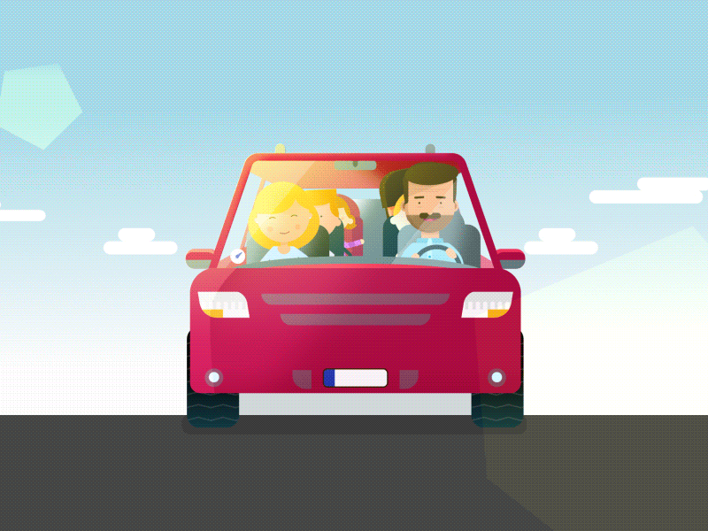 Bilforsikring × Forsikringsguiden car drive family insurance road