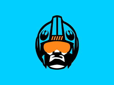 Rebel Scum Again cyan icon logo orange pilot rebel rebellion rebelscum starwars threecolors white xwing