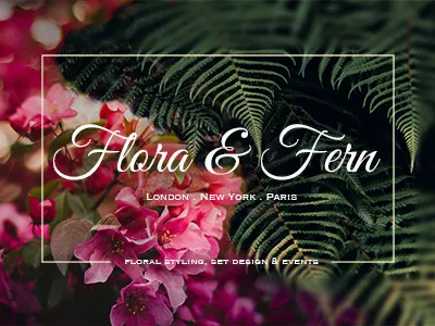 Flora & Fern blended images flowers nature photography typography