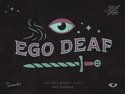 Ego Deaf // Concept #1 band deaf ego eyeball music psycedelic smoke sword trippy