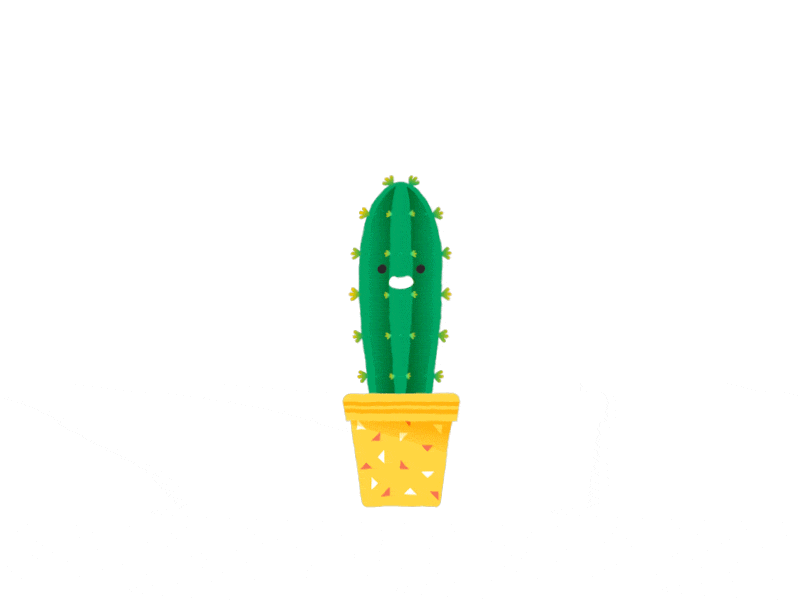 Cactus Larry 2d animation art cactus character design flat green vector