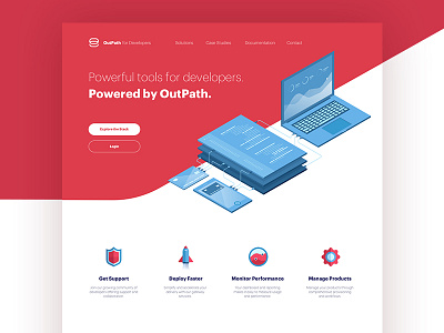 API Portal Homepage api flat homepage icon illustration isometric web