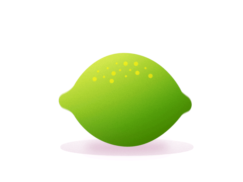 Rolling Lemon 2d animation lemon lime loop motion