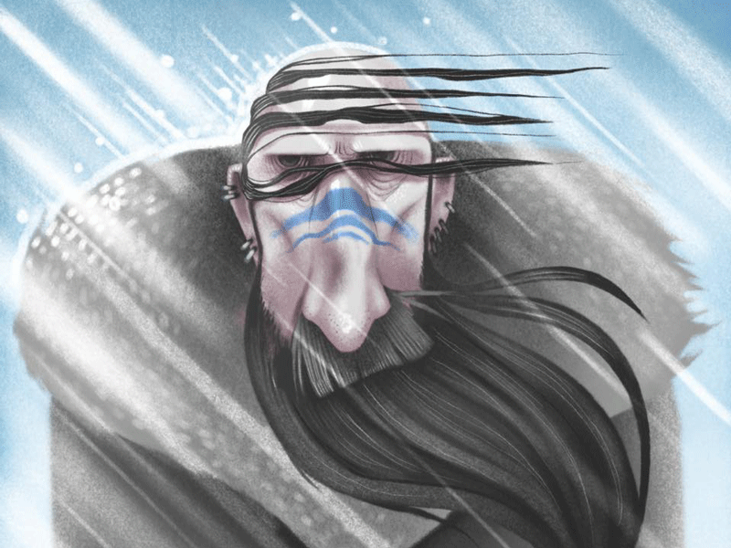 Dreary character concept design illustration pastel