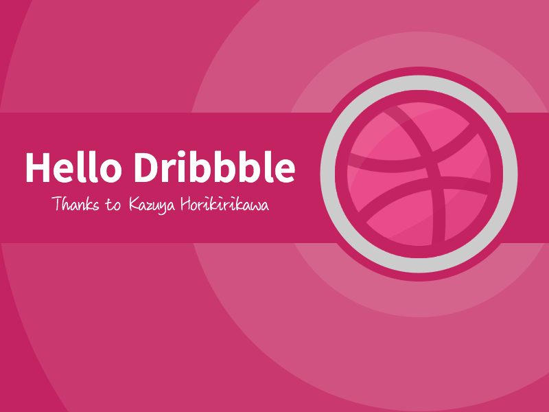 Hello Dribbble animation cartoon design first