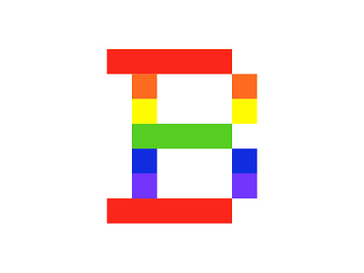 The Braintree B braintree logomark pride