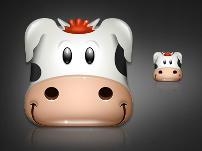 Cow Icon For an Application designer icon icon design icon designer iconography icons ui ui designer ux