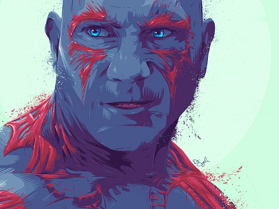 Drax comics drawing drax guardians of the galaxy illustration marvel sci fi