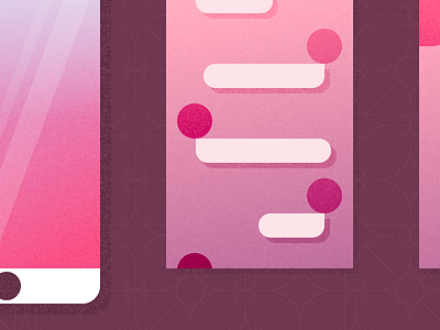 Illustrated Views gradient illustration interface material minimal phone simple texture ui views