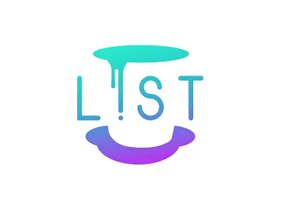 Bucket List Concept 2 brand identity branding bucket concept drip gradient identity list logo design concept negative space summer type custom typography vector logomark logotype