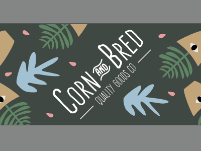 Corn & Bred Quality Goods Co. Tape Roll etsy store free packing tape packaging tape sticker mule sticker mule rebound