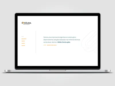 Sólida Construções design ia site visual design web website