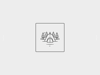Camping Icon branding icon identity illustration vector