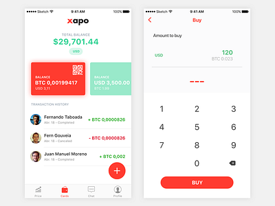 Wallets app bitcoins buy clean exchange flow sell transfer ui ux